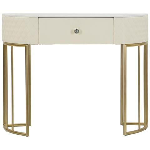 Tavolo Consolle Vkh607-bianco-legno-100x40x75 Cm - Foto 2