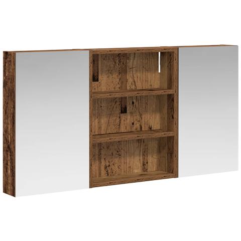 Set di Armadi da Bagno con lo scaffale 3 pcs 100 x 10,5 x 50 cm - Foto 1