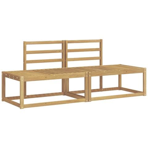 Set di divani da esterno 2 pcs Bianco 182,5 x 63 x 73 cm - Foto 1
