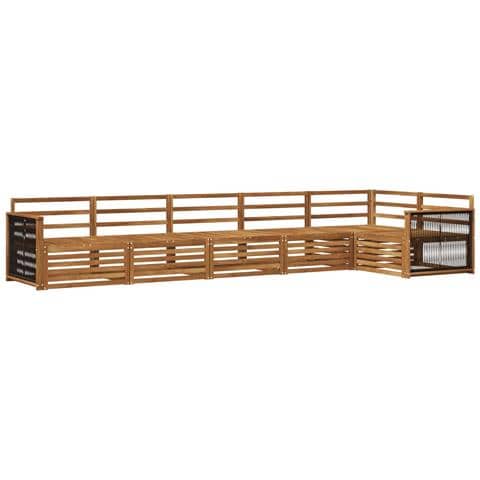 Set di divani da esterno 6 pcs Naturale - Foto 1
