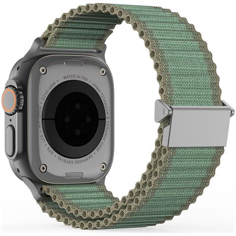 Cinturino Orologio per Apple Watch - Nylon, Verde - Foto 1