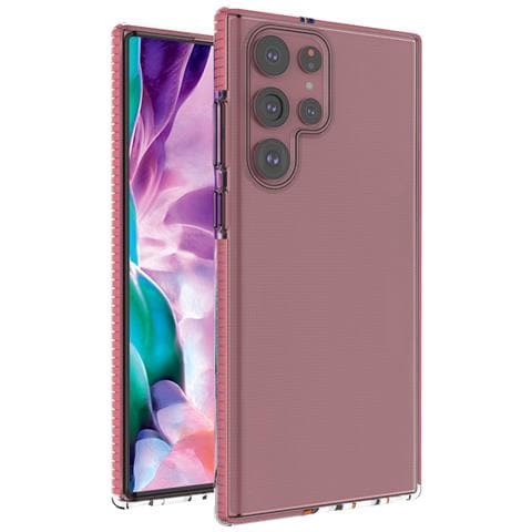 Coperchio Primaverile Gelato Con Cornice Colorata, Per Samsung Galaxy S22 Ultra Rosa Chiaro - Foto 1
