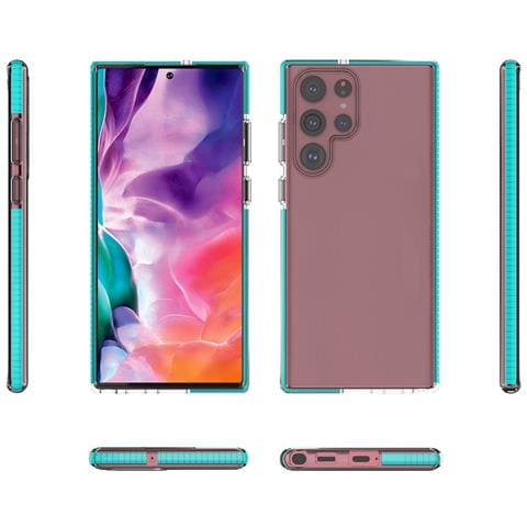 Coperchio Primaverile Gelato Con Cornice Colorata, Per Samsung Galaxy S22 Ultra Rosa Chiaro - Foto 2