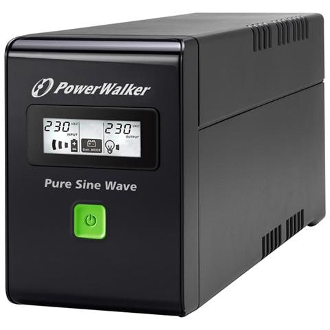 BlueWalker PowerWalker VI 800 SW A linea interattiva 800VA 2AC outlet (s) Nero gruppo di continuità (UPS)  - Foto 1