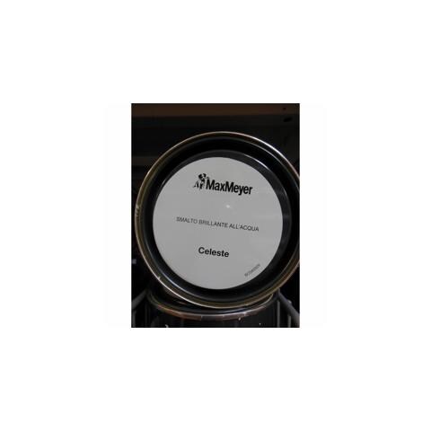 Smalto Acrilico All'Acqua Pronto All'Uso, Finitura Brillante, Latta Da 500 Ml, Resa 3,5-5,5 Mq Celeste - Foto 1