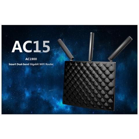 Router Wireless 1900Mbps Dual Band Gigabit USB3.0 AC15 - Foto 1