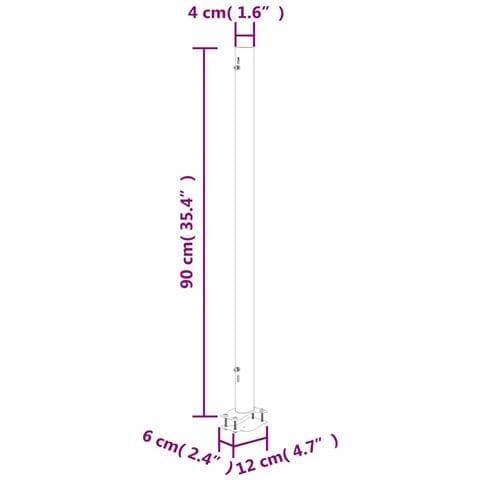 Tenda Da Sole Laterale Retrattile 140 X 300 Cm Grigia - Foto 10