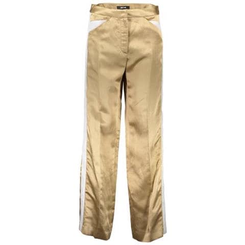 Pantalone Donna Oro - Made In Italy Xs - Foto 1