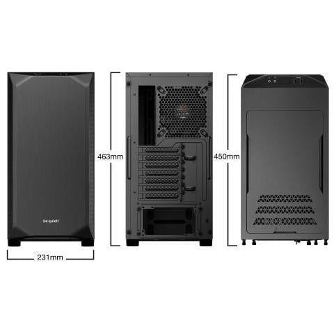 Siate tranquilli! Pure Base 500 Mid Tower Gaming Case - Nero USB 3.0 - Foto 2