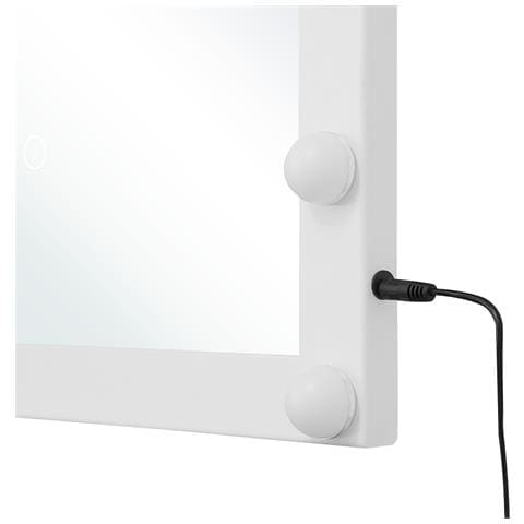 Specchio A Led Da Parete Bianco 50 X 60 Cm Odenas - Foto 13