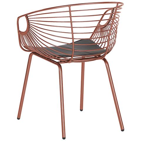 Set Di 2 Sedie In Metallo Color Rame Hoback - Foto 16