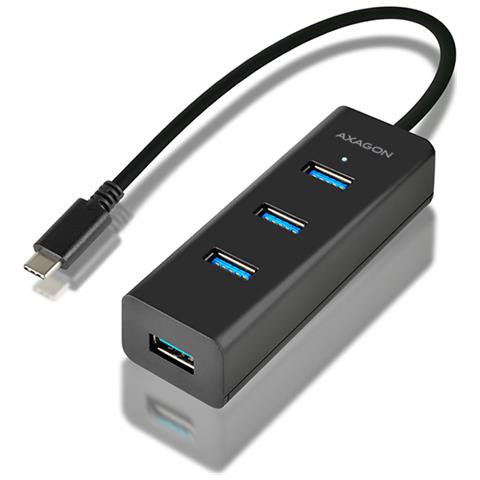Hue-s2c Hub Di Interfaccia Usb 3.0 [3.1 Gen 1] Type-c 5000 Mbit / s Nero (4x Usb3.0 Charging Hub. Microusb Charging)  - Foto 1