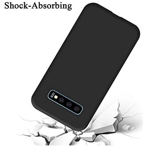 Cadorabo Custodia Compatibile Con Samsung Galaxy S10 Plus In Liquid Nero - Coperchio Protettivo In Silicone Tpu Flessibile - Foto 2