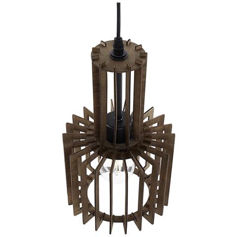 Lampadario Da Soffitto Industrial Legno Niari - Foto 14