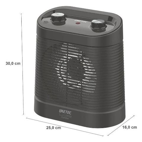 Termoventilatore SilentPowerConfort Potenza 2100 Watt Colore Nero - Foto 2