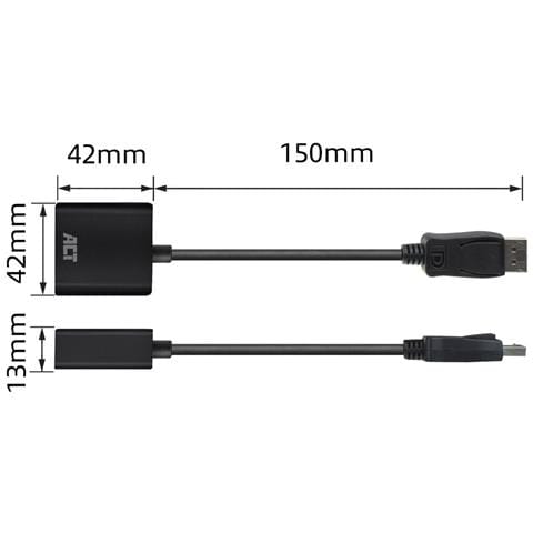 AC7515 cavo e adattatore video 0,15 m DisplayPort VGA (D-Sub) Nero - Foto 2