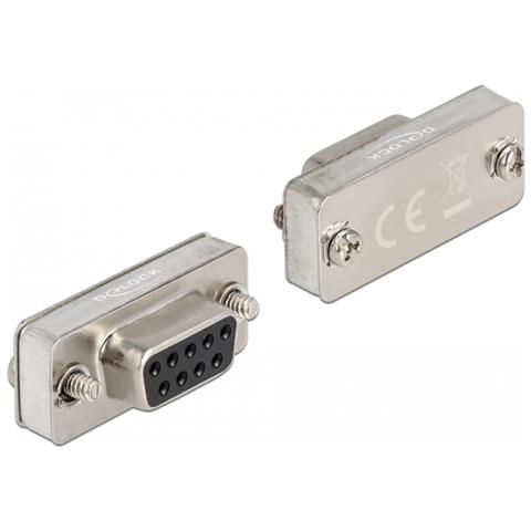 66827 adattatore per inversione del genere dei cavi Serial RS-232/422/485 DB9 Argento - Foto 1