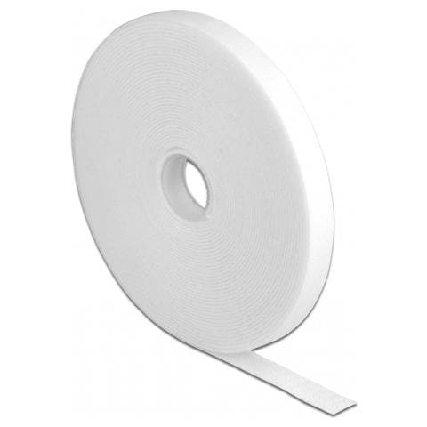 Nastro con chiusura a strappo a rotolo L 10 m x P 13 mm bianco - Foto 1