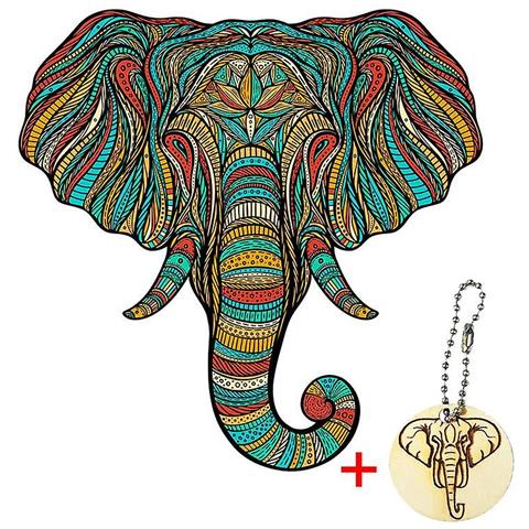 CARTELLO NASCITA IN LEGNO ELEFANTE