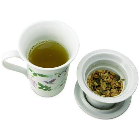 Tisaniera In Porcellana Fiorita 250ml + Tisana Sere D'inverno - Foto 2