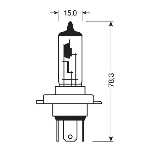 12v da Alogena - H19 - 60/55w - Pu43t-3 - 1 Pz - Scatola - Foto 3