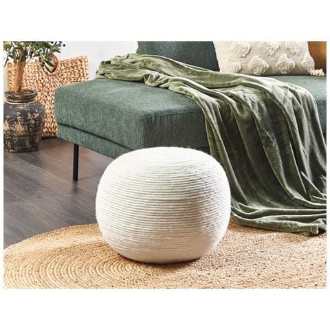 Pouf Takhabi Lana Bianco - Foto 1