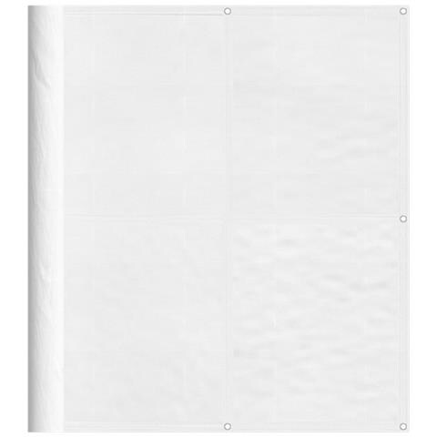 Paravento Da Balcone Bianco 120x800 Cm 100% Poliestere Oxford - Foto 2