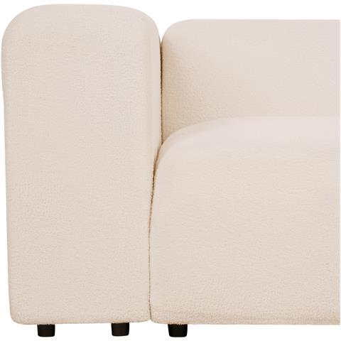 Divano Modulare 2 Posti Falsterbo Bouclé Beige Chiaro - Foto 8