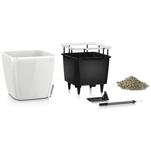 Fioriera Da Tavolo Quadro Ls 21 All-in-one Bianco Lucido - Foto 2
