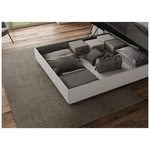Letto Focus 170x210 Rete E Contenitore Bianco - Foto 5