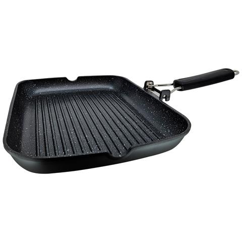 Gp1160 Bistecchiera Induzione, Antiaderente Titanio, 34x24cm, Alluminio Fuso Senza Pfoa Nero - Foto 8