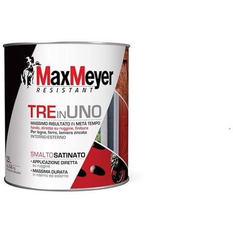 Max Meyer - Smalto Antiruggine 3 In1 Marrone Satinato 500ml - Foto 1