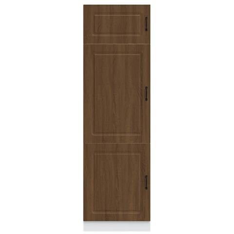 Armadio Da Cucina Kalmar Rovere Marrone In Legno Multistrato - Foto 3