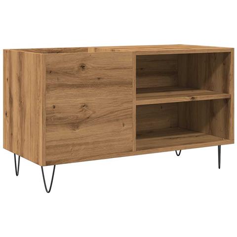 Mobile Porta Dischi Rovere Artigianale 84,5x38x48cm Multistrato - Foto 2
