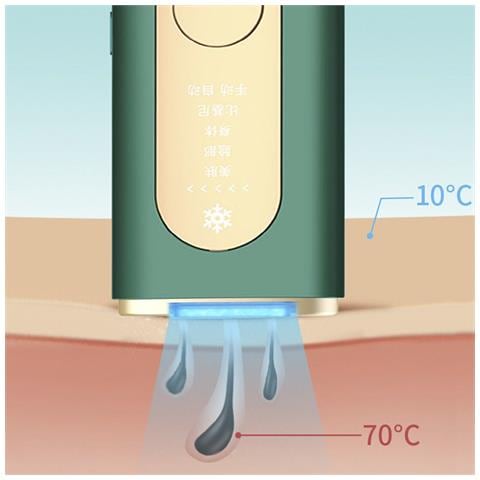 Dam Epilatore A Luce Pulsata  T66s 6,4x3,7x17 Cm. Colore Verde - Foto 5