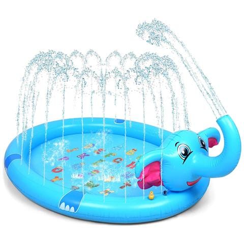 Splash Pad. Giocattolo Gonfiabile E Spruzzatore D'acqua, Gioco Divertente Per Bambini. 200cm. Design Elefante Con Tromba Spruzzatore. - Foto 1