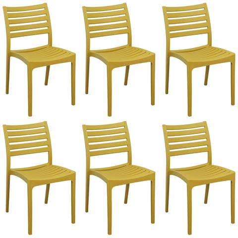 Zule - Set 6 Sedie Polipropilene Impilabile - Foto 1