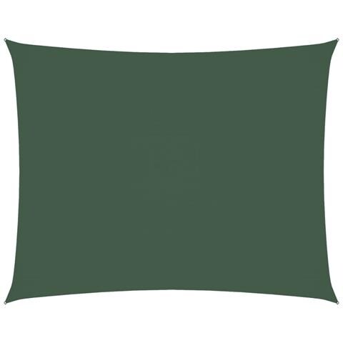 Parasole A Vela Oxford Rettangolare 2x3,5 M Verde Scuro - Foto 1