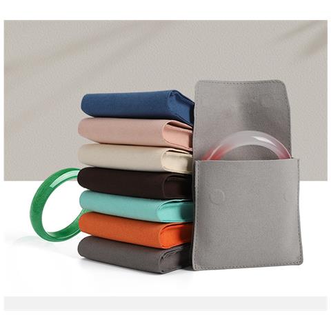 Custodia Portagioielli Con Chiusura Magnetica, Sacchetto Regalo In Velluto Morbido Per Anelli, Collane Darkgrey - Foto 4