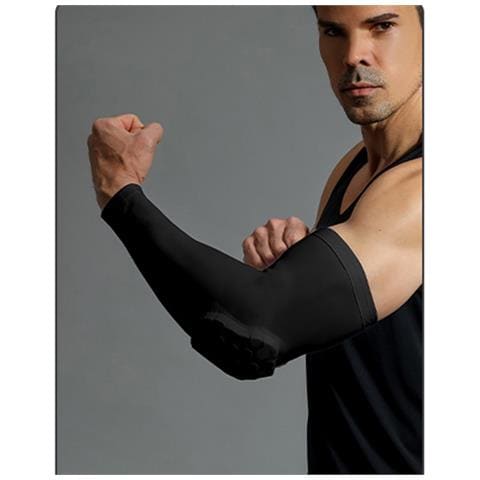 2 Pezzi Supporto Per Gomito Sportivo Black Xl - Foto 1
