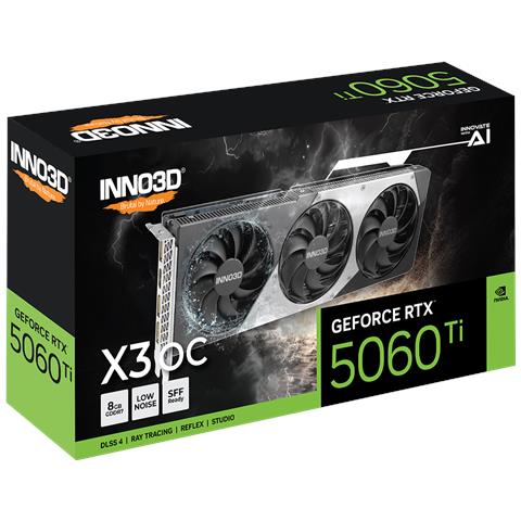 GeForce RTX 5060 Ti 8 GB GDDR7 PCI Express 5.0 1 x HDMI, 3 x Display Ports X3 OC - Foto 2
