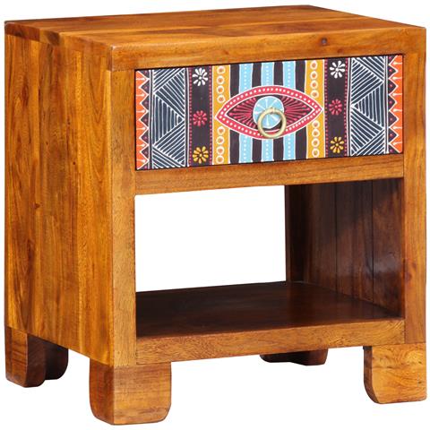 Mobiletto  40x35x45 cm in legno massello di acacia - Foto 2