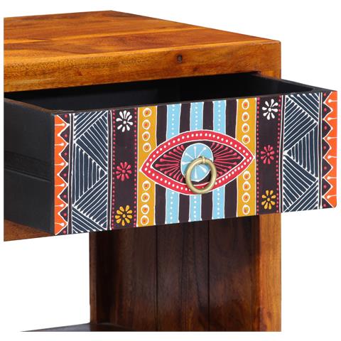 Mobiletto  40x35x45 cm in legno massello di acacia - Foto 9