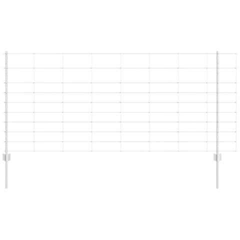 Paletti per Recinzione  22 pz U-Channel 100 cm Acciaio Zincato, Recinzione per Campi  1x50 m Acciaio Zincato - Foto 1