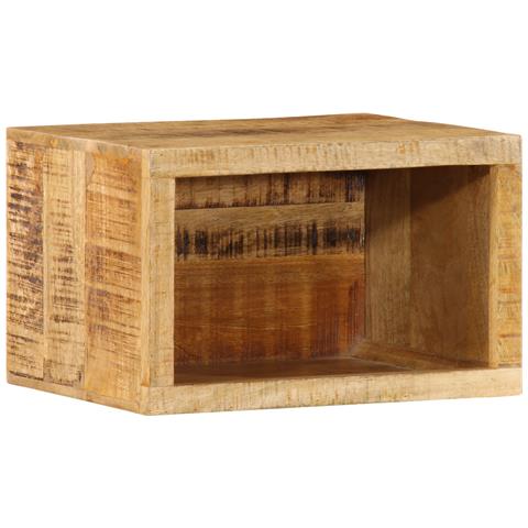 Armadio a Parete 40x30x25 cm Legno Massello di Mango Grezzo - Foto 1
