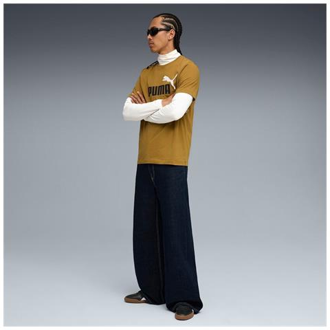 Ess 2 Color No. 1 Logo Tee 68470869, Unisex, Giallo, Xl - Foto 2