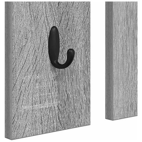 Appendiabiti a muro con specchio Grigio sonoma 84 x 10 x 80 cm - Foto 9