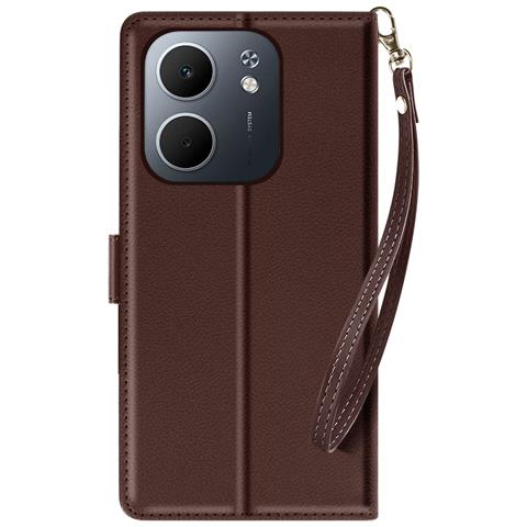 Custodia A Portafoglio Per Oppo A5x Con Cinturino Da Polso E Funzione Di Supporto Video - Foto 1