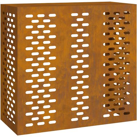 Copertura per Condizionatore d'Aria 110x50x105 cm Acciaio Invecchiato - Foto 1