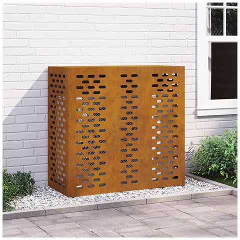 Copertura per Condizionatore d'Aria 110x50x105 cm Acciaio Invecchiato - Foto 2